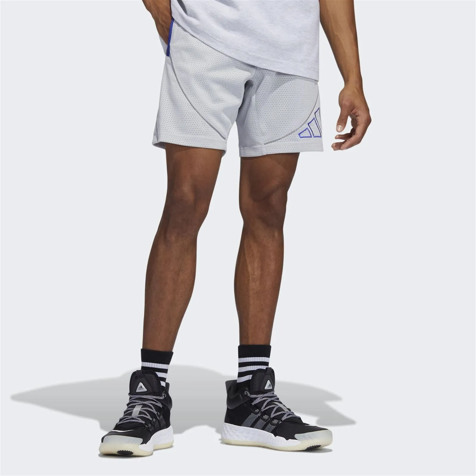 adidas x Daniel Patrick Basketball Hoops Mesh Shorts - Light Solid Grey