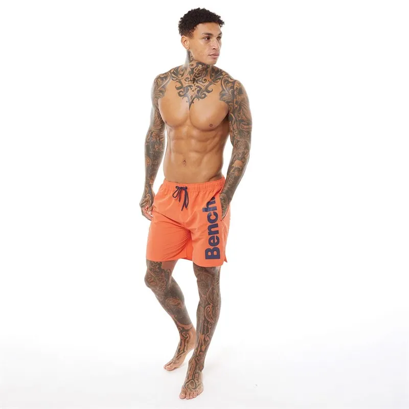 Bench Mens Tahiti Swim Shorts Bright Orange