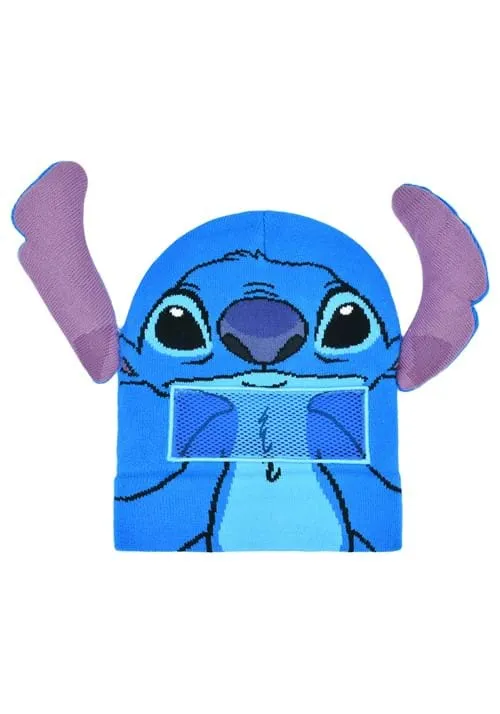 Big Face Roll Down Beanie of Stitch 