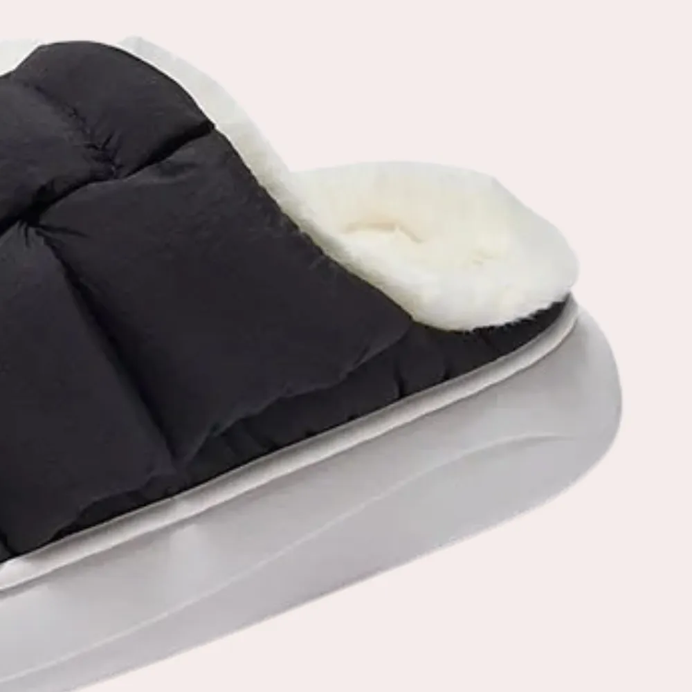 Chaussons d’Hiver Féminins en Fourrure Matelassée légants
