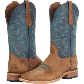 Circle G By Corral Men's Tan and Blue Cowboy Boot