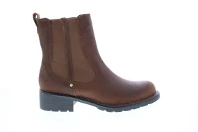Clarks Orinoco Club 26130356 Womens Brown Nubuck Slip On Chelsea Boots