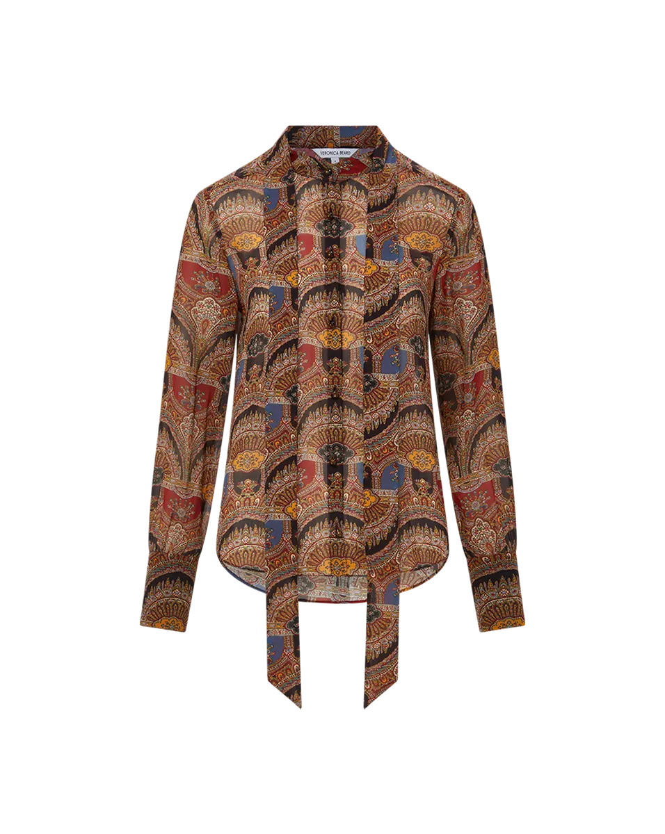 Elaine Silk Bow Blouse