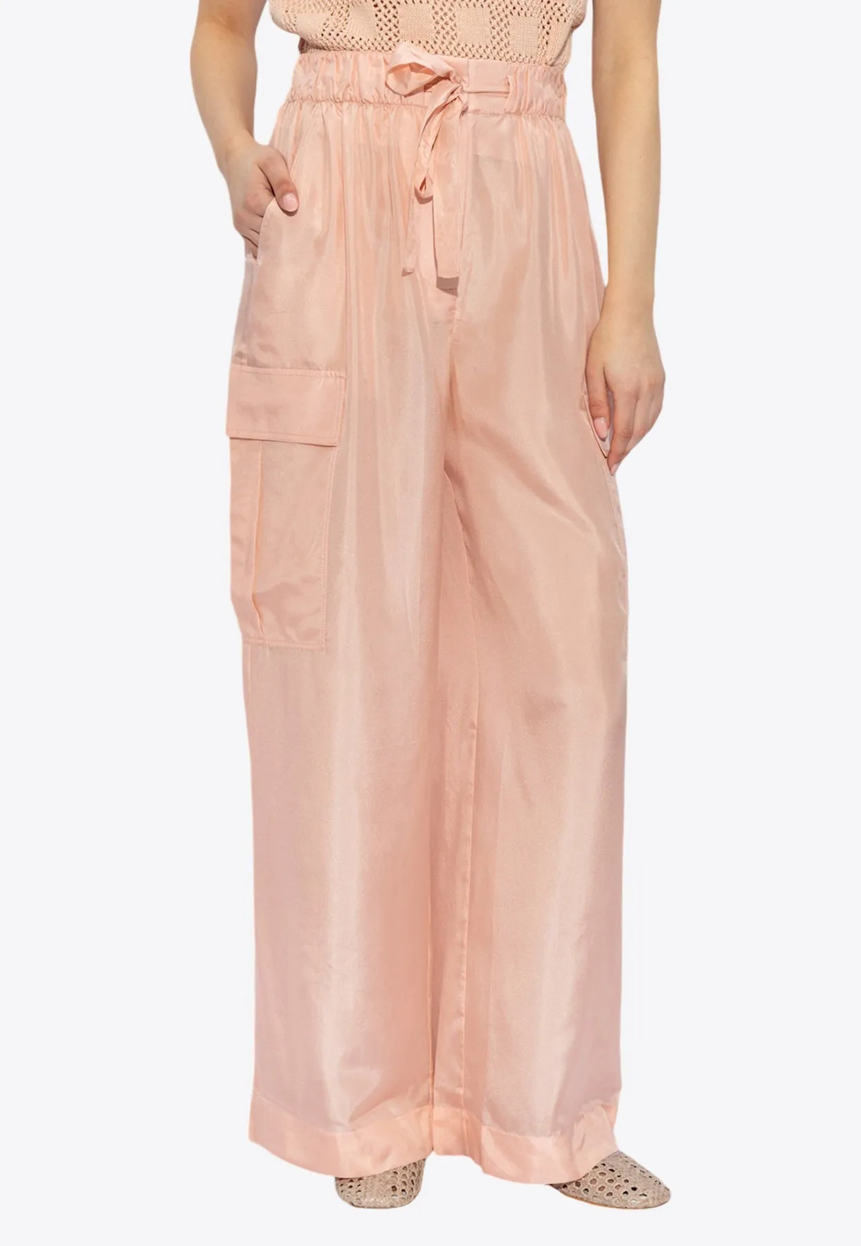 Halliday Silk Cargo Pants