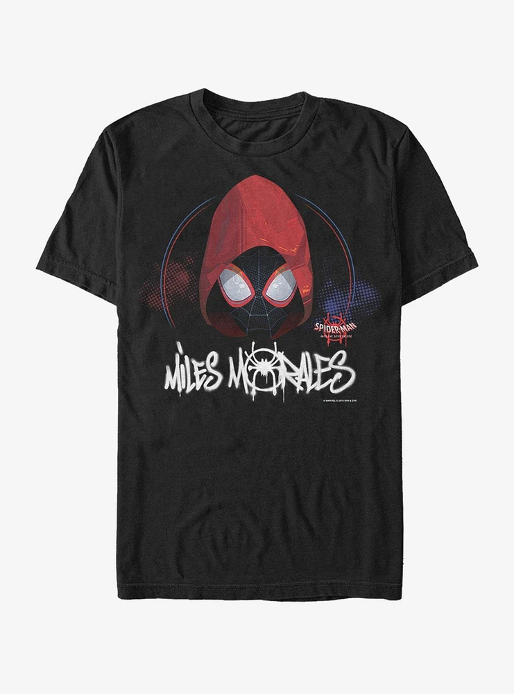 Hot Topic Extra Soft Marvel Spider-Man Hooded Miles T-Shirt