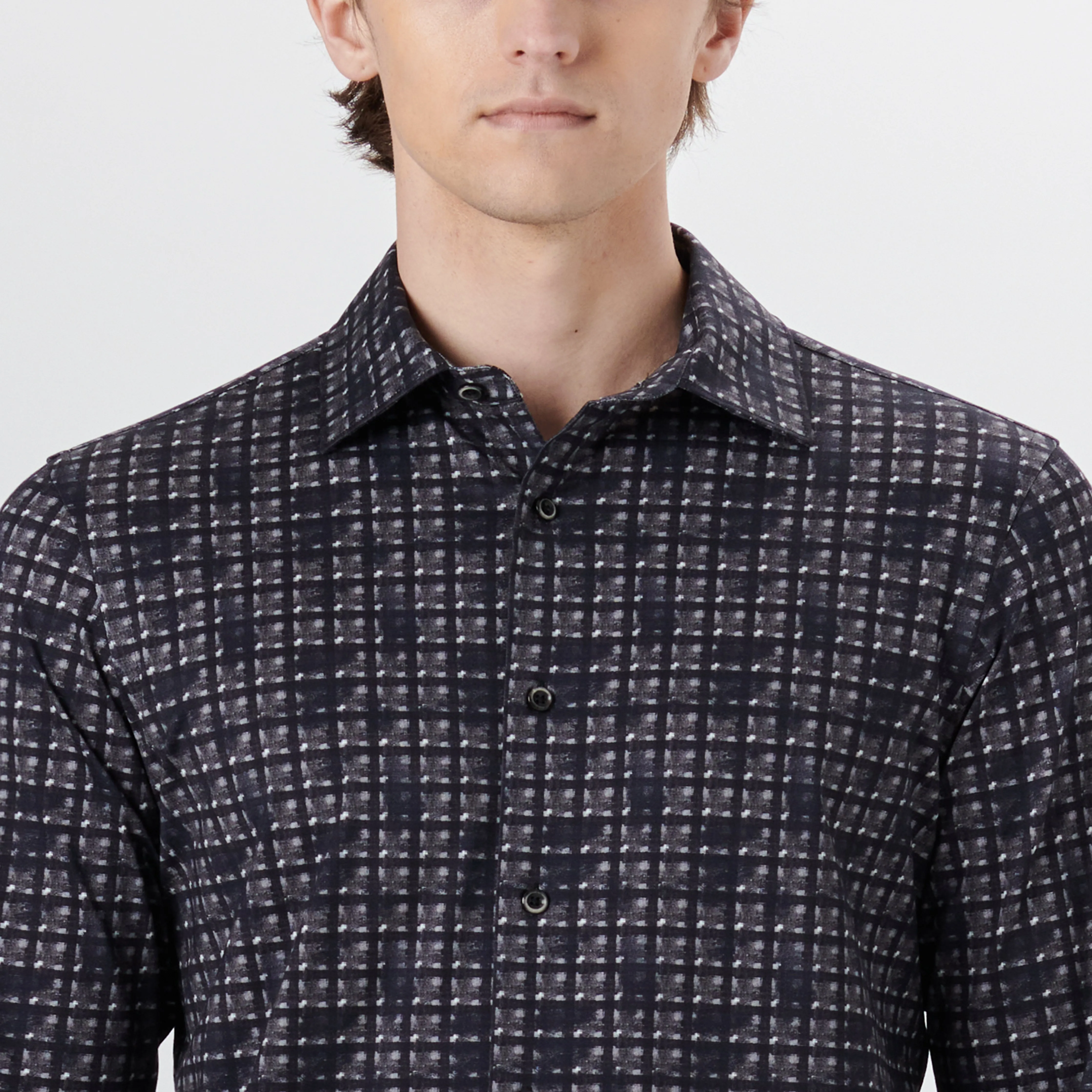 JAMES Grid Check OoohCotton Shirt