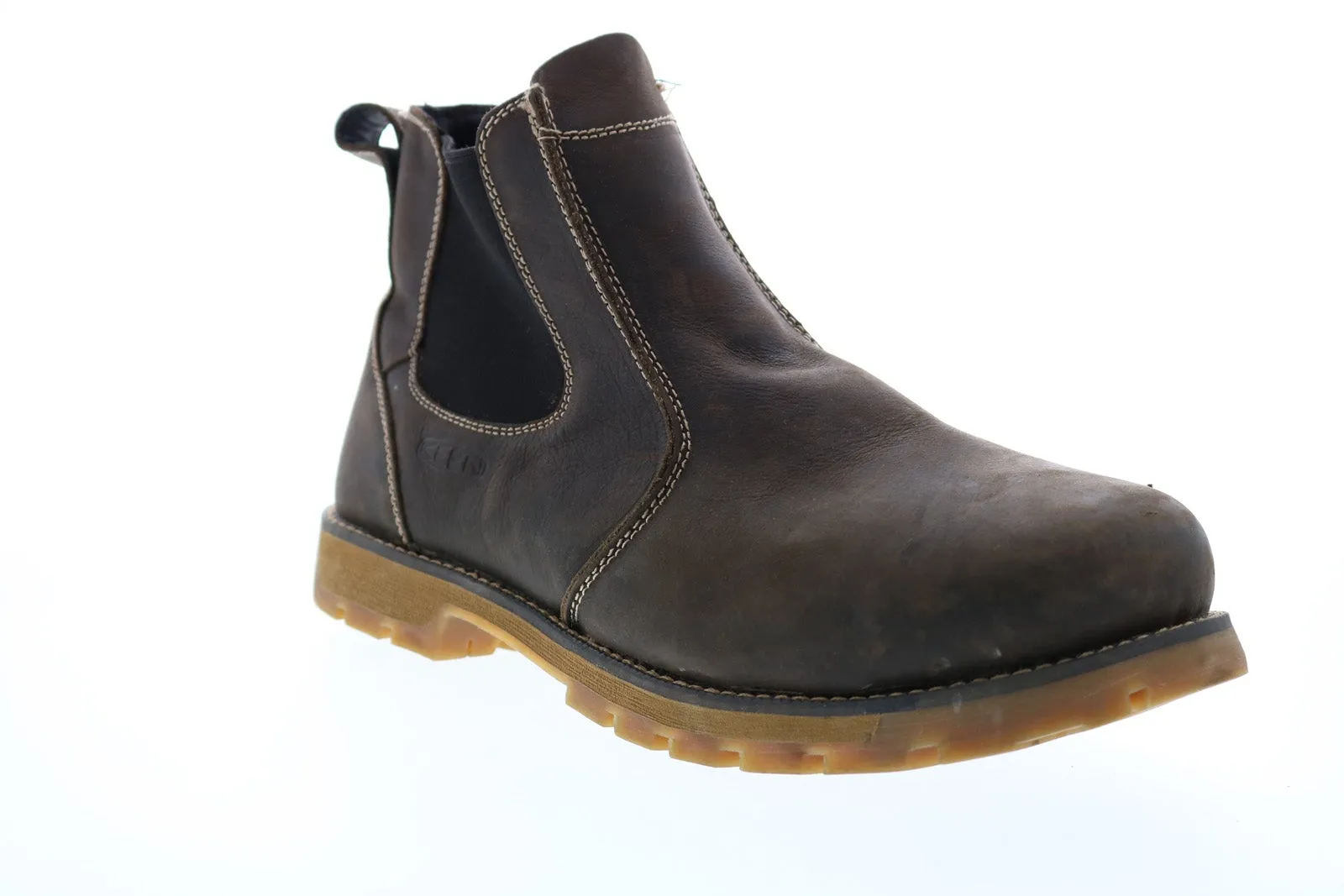 Keen Seattle Romero 1021344 Mens Brown Leather Slip On Work Boots