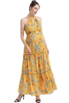 Kimi + Kai Maternity Soleil Floral Print Maxi Dress