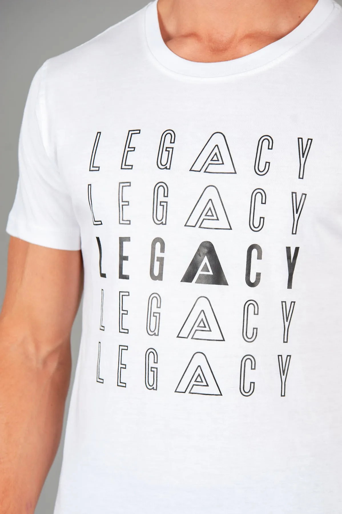 Layered Logo White T-Shirt