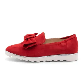 Lorelai Women's Big Bow Loafer - Red 83
