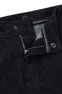 Maine Regular-fit jeans in black stretch denim