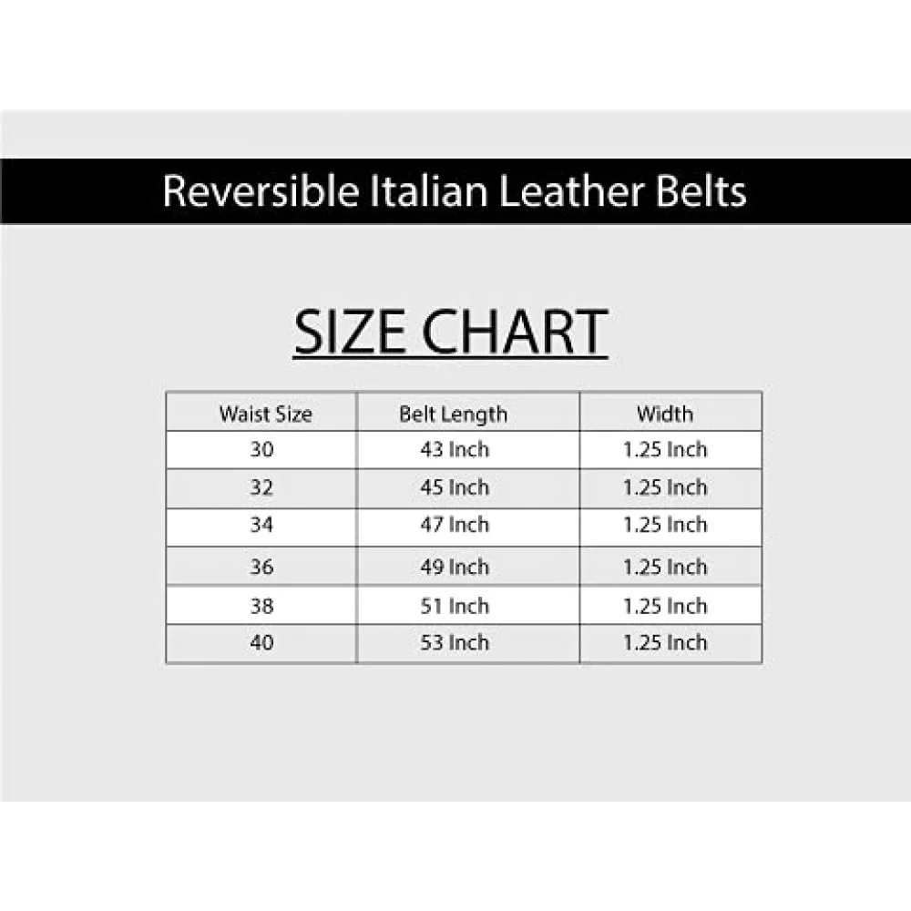 Men's Reversible Italian Leather Belt (LC1W008)
