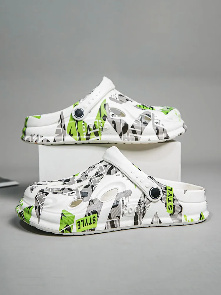   Non-Slip Summer Thick-Soled Beach Print Slipper&Sandals   
