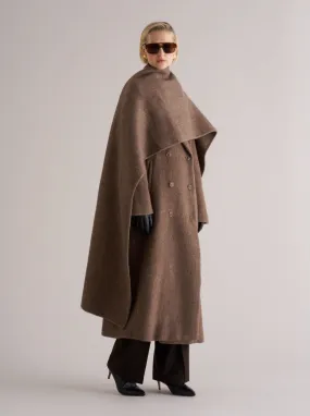 Oslo Alpaca and Wool Scarf Coat