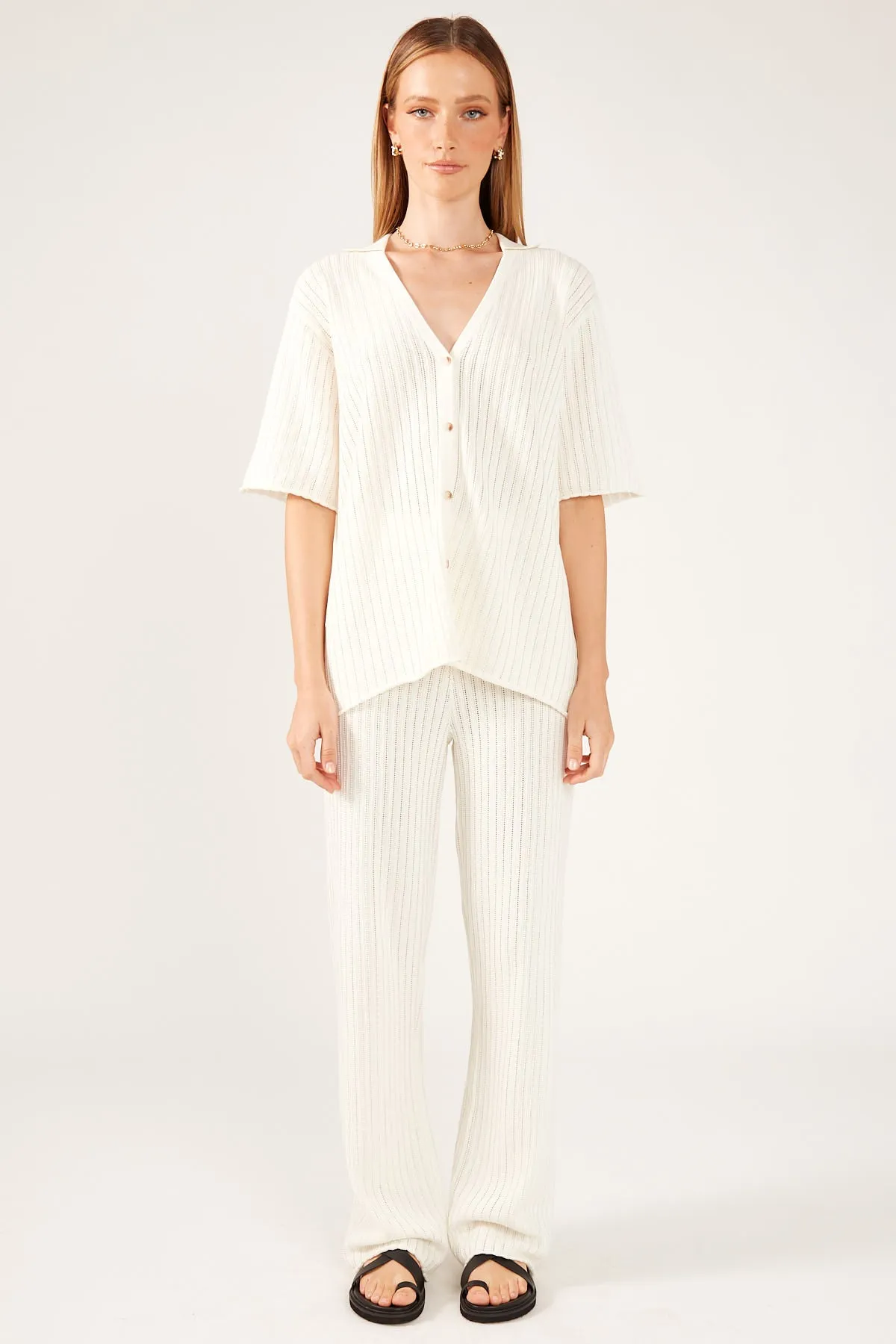 Perfect Stranger Solstice Knit Pant Cream