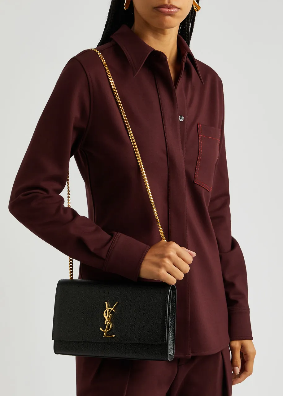SAINT LAURENT Kate medium leather shoulder bag -                         -                     -                