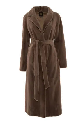 --Shaved rope mink coat-