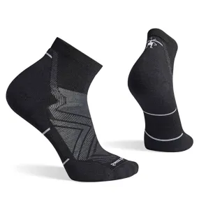 SMARTWOOL RUN TARGETED CUSHION ANKLE SOCKS BLACK - MENS