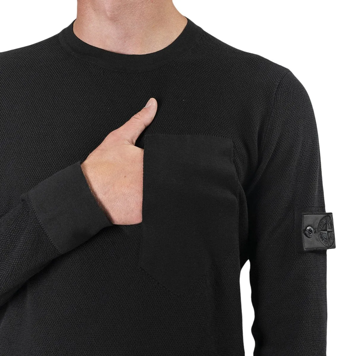 Stone Island Shadow Project Knitwear Sweat Shirt (Black)