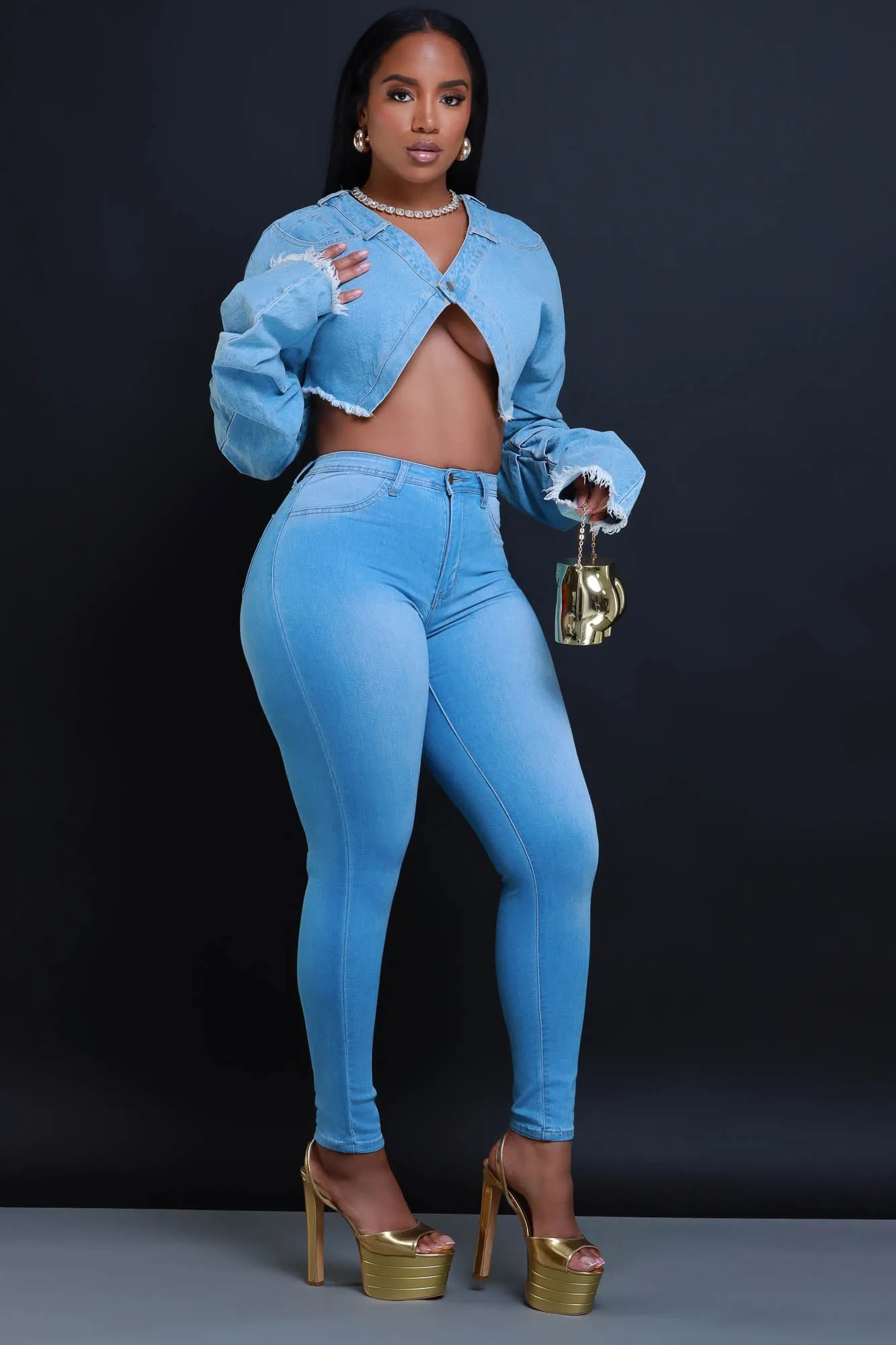 Story High Waist Super Stretch Jeans - Light Wash