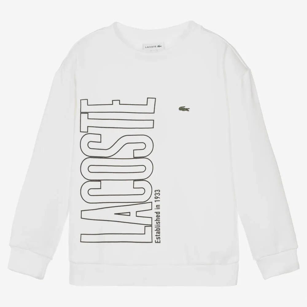 Teen Boys White Sweatshirt
