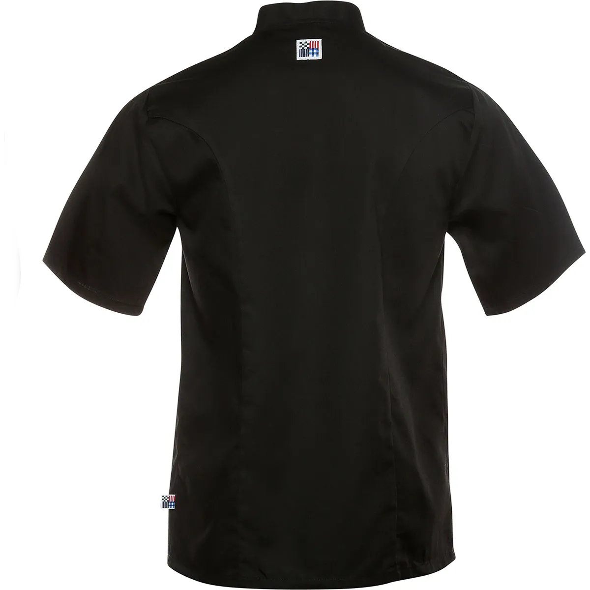 Tibard Black Short-Sleeve Classic Chef’s Jacket 2XL