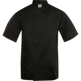 Tibard Black Short-Sleeve Classic Chef’s Jacket 2XL