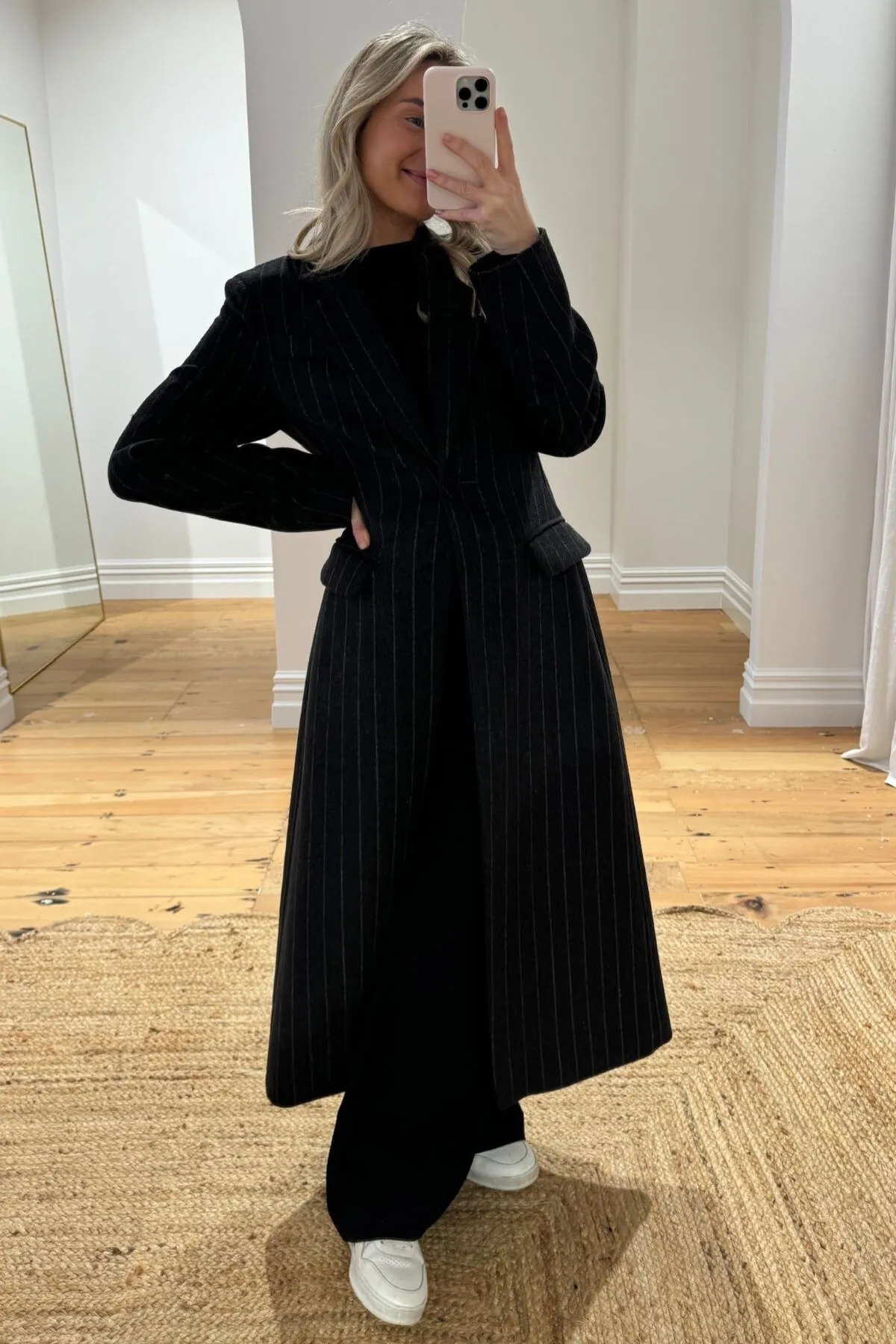 VICE COAT (CHARCOAL STRIPE)