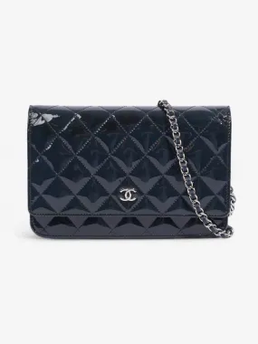 Wallet On Chain Midnight Blue Patent Leather