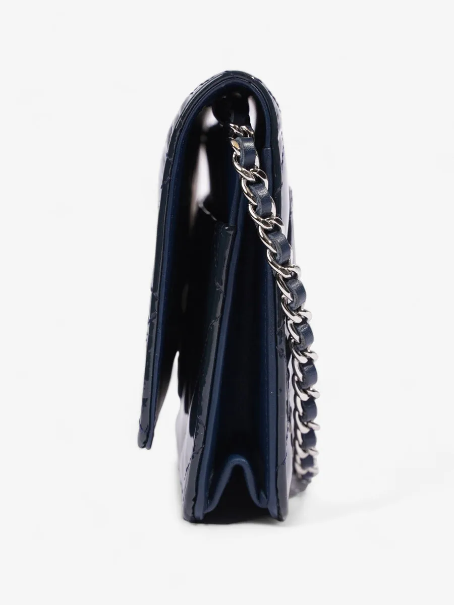 Wallet On Chain Midnight Blue Patent Leather