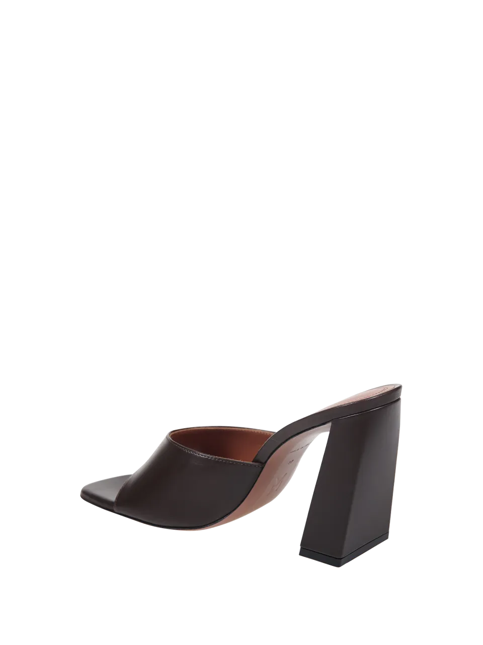 WOMAN AMINA MUADDI BLACK LAMB LEATHER SANDAL